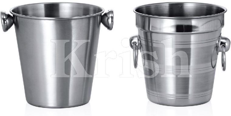 Plain Stainless Steel Regular Ice Bucket, Size : Multisizes