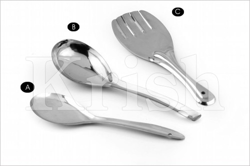 Stainless Steel Polished RICE SERVERS, Feature : Anti Corrosive, Durable, Eco-Friendly, High Quality