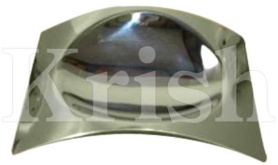 Gold Finished Stainless Steel Square Spoon Rest, for Buffet Service