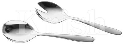 Non Coated Stainless Steel Sunflower Salad Server, Feature : Attractive Design, Buffet Specials, Durable