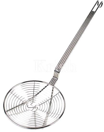 Silver Polished Wired Skimmer, for Kitchen Use, Feature : Durable, Fine Finishing, Heat Resistant