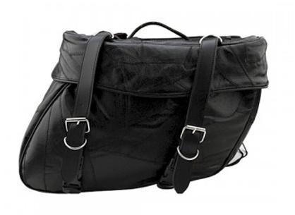 PVC Black Motorcycle Saddle Bags, Size : 42 x 19 x 30cm