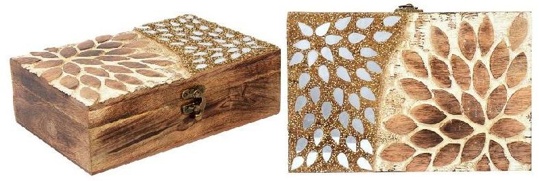 BC -20107 Fancy Wooden Box, Size : 9x6x2.75 Inches