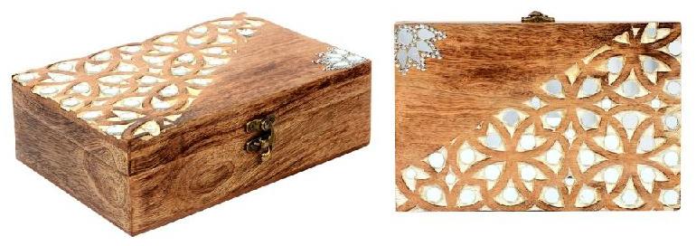 BC -20111 Fancy Wooden Box, Size : 9x6x2.75 Inches