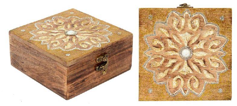 BC -20117 Fancy Wooden Box, Size : 9x6x2.75 Inches