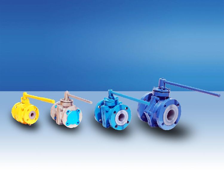 Resistotech PFA Lined Ball Valve, Size : 25mm NB To 150mm NB