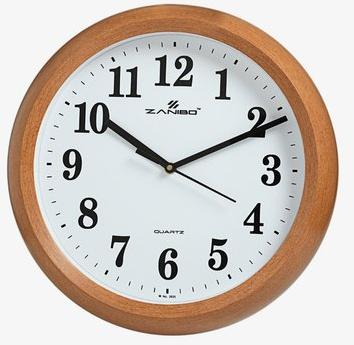Zanibo wooden wall clock, Size : 320X320 mm