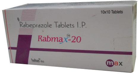 Rabmax 20 Mg Tablets, Packaging Type : Box