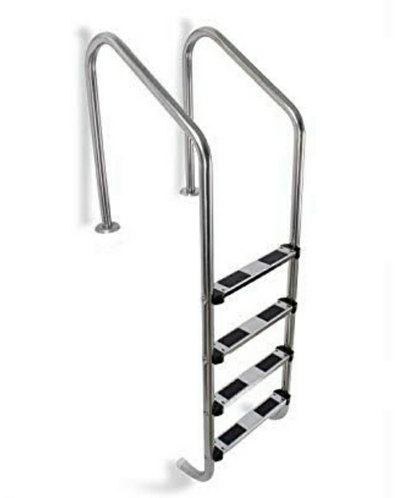 Lucky Swimming Pool Ladders, Color : Silver