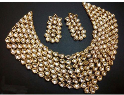 Wedding Gold Plated Necklace, Color : Golden