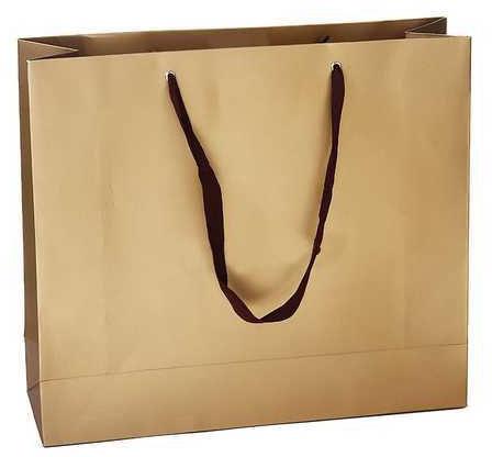 Brown Paper Bag, Pattern : Plain