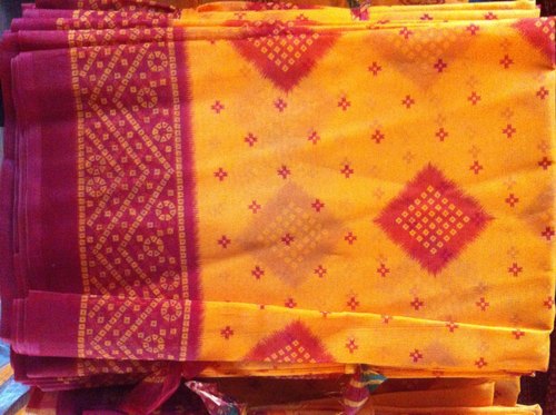 Casual Wear Designer Bandhani Saree, Pattern : Printed