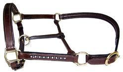Ceramic Leather Horse Halter, for Lead An Animal, Pattern : Plain, Printed