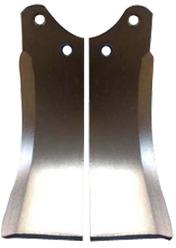 Boron Steel Cultivator Rotavator Blade, Variety : Double Edge