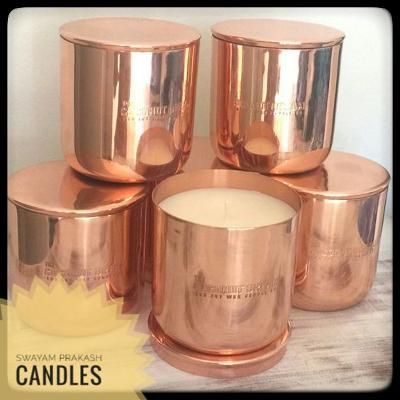 Copper Glass Shaped Candles