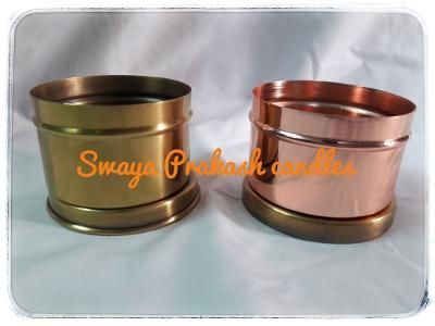 Copper Round Shaped Candles