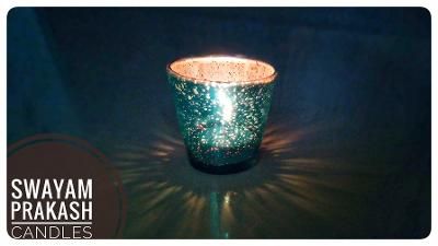 Paraffin Wax Polished Printed Multicolor Votive Candles, Technics : Machine Made