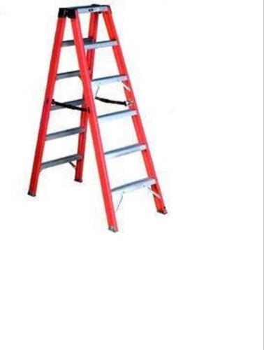 Alluminium FRP Twin Step Ladder, Color : Red
