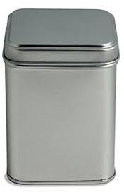 Square Tin Container, for Food Storage, Feature : Durable, Light Weight, Non Breakable
