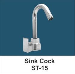 Polished Stainless Steel Swan Neck Sink Cock, for Kitchen Use, Certification : ISI Certified