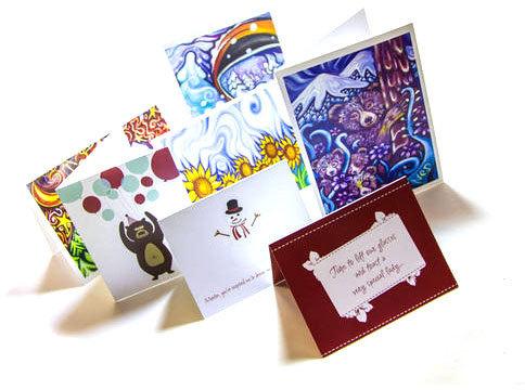 Printed Greeting Cards, for Gifting, Color : Multicolor