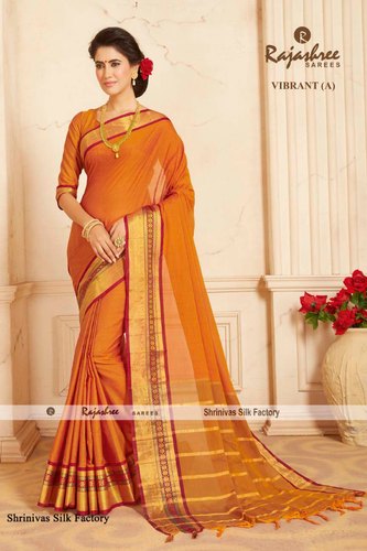 Rajashree Printed cotton sarees, Occasion : Party wear