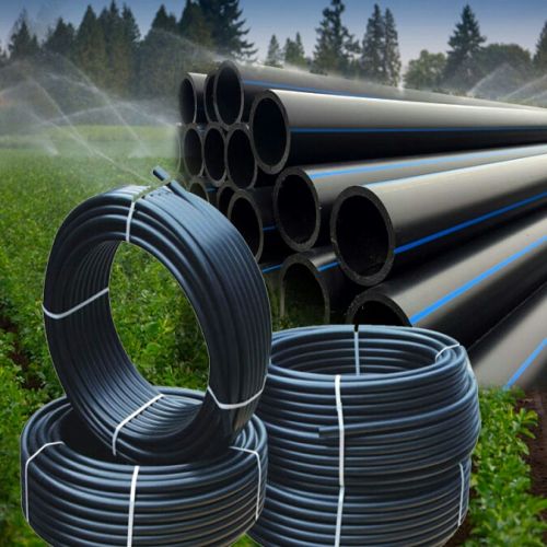 Plastic hdpe pipes, Color : Black