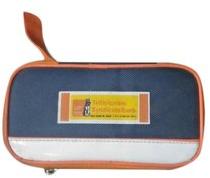 Polyester Office Lunch Bag, Color : Orange Blue