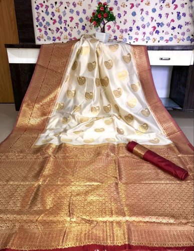 Raizer International Silk Printed Banarasi Saree, Occasion : Wedding Wear