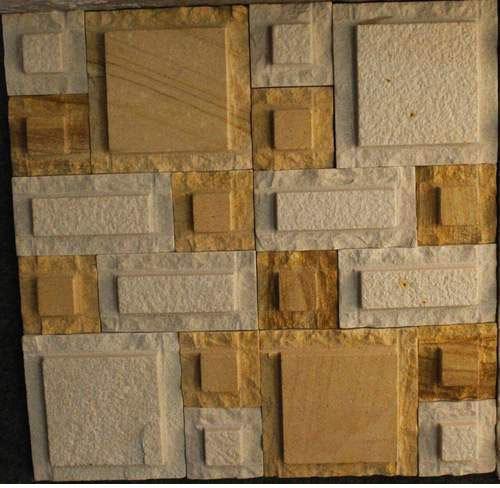 Mosaic Sandstone Cladding, Size : 1 X 1 feet