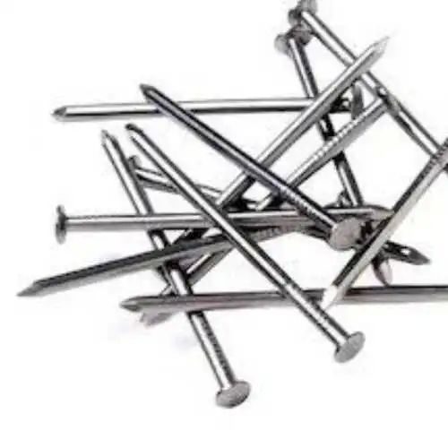 Polished Mild Steel Nails, for Concrete Drilling, Wood Drilling, base size : 5-10mm