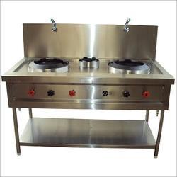 Polished Stainless Steel Chinese Burner