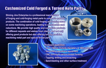 Manufacture of precision cold forged and turned parts