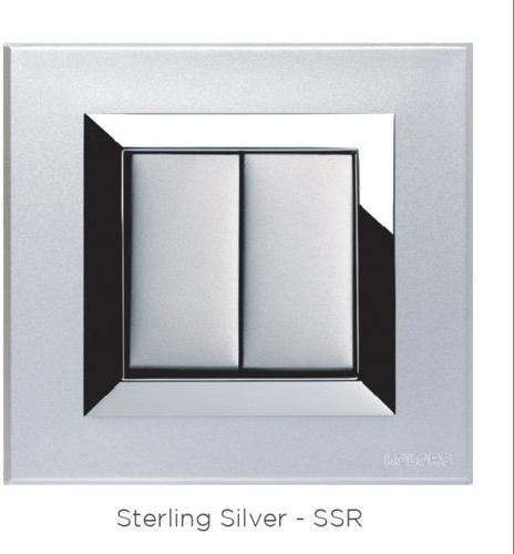 KOLORS Satin Sterling Silver Switch Plate