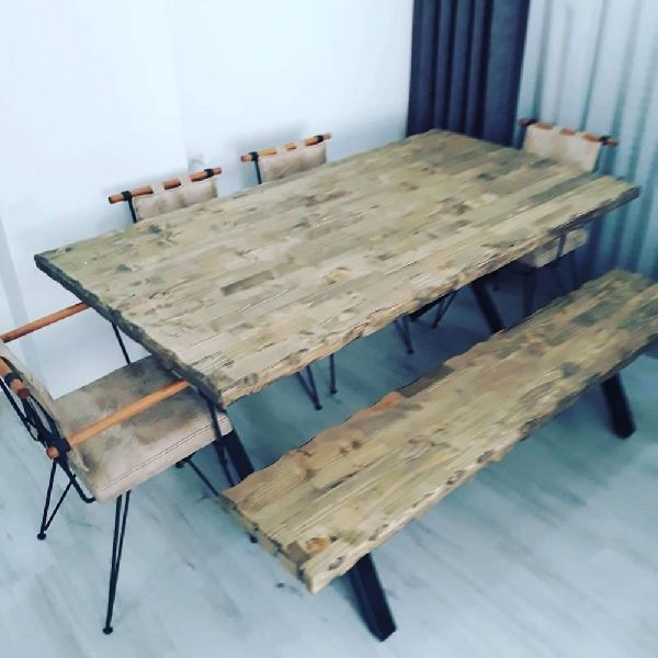 Antique Wooden Dining Table Set