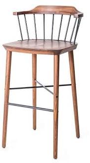 Wooden High Bar Chair