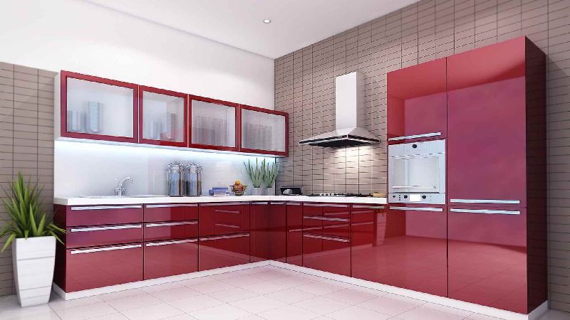L Shaped Modular Kitchen, Size : Multisize