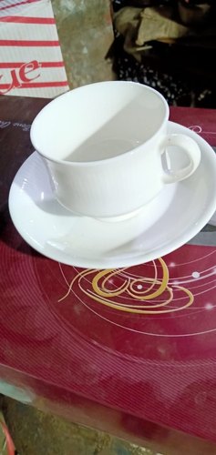 Ceramic Tea Cups Set, Color : White