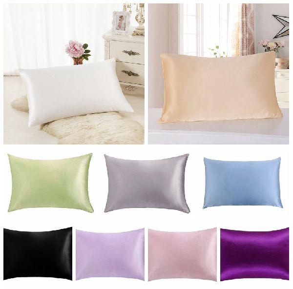 Silk Pillow Cover, Style : Plain