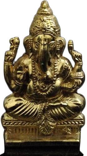 Die Casting Zinc Ganesh Statue, Color : Golden (Gold Plated)