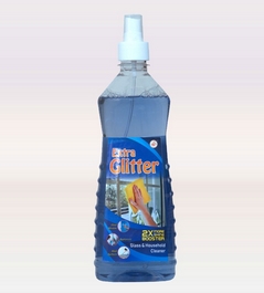 Extra Glitter Glass Cleaner, Packaging Type : Plastic Bottle