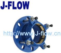 tensile restrained flange adaptor for HDPE pipe