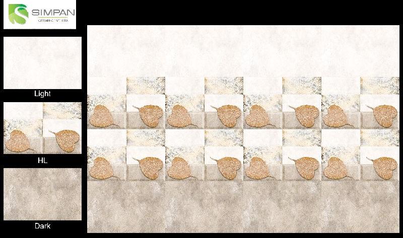 Ceramic bathroom tiles, Size : 300 X 450mm