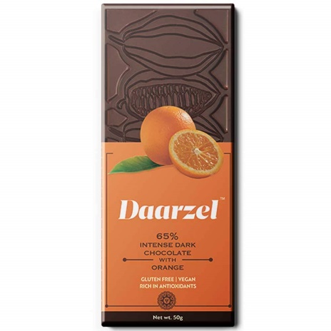 Daarzel 65% Intense Dark Chocolate with Orange