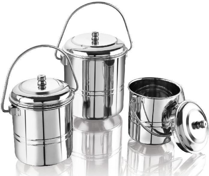 Coated Stainless Steel Milk Container, Feature : High Strength, Shiny Look
