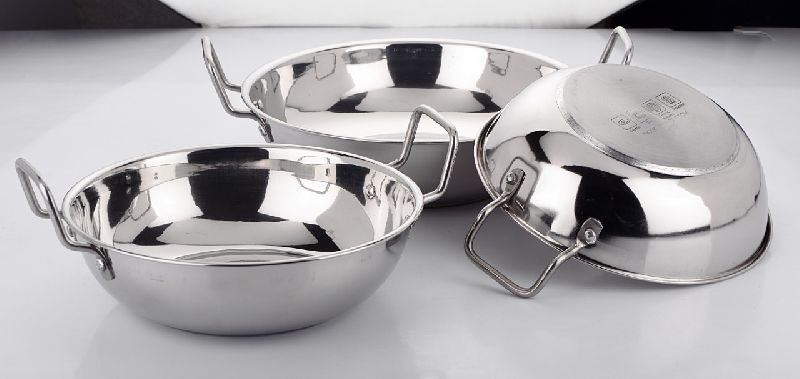 stainless steel kadai