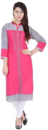 Printed Cotton Ladies A Line Kurti, Occasion : Casual Wear, Party Wear