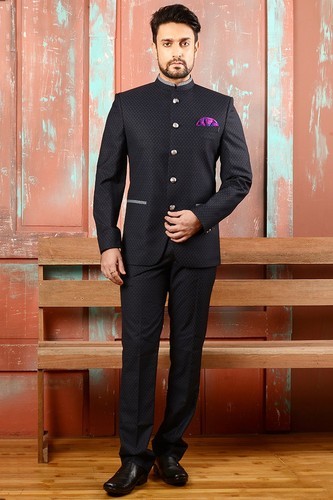 Plain Chiffon Mens Jodhpuri Suit, Size : XL
