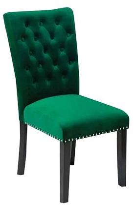 Armless Wooden Chair, Color : Dark Green