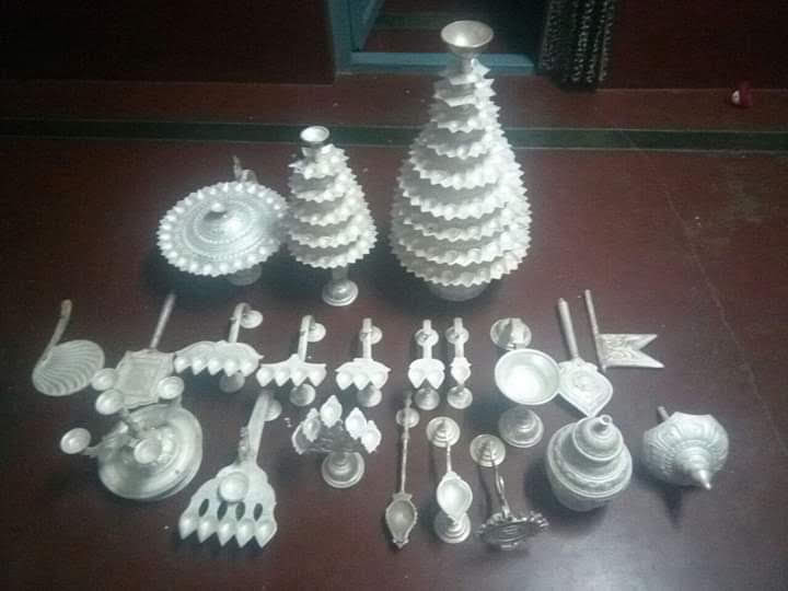 Silver pooja metal  items